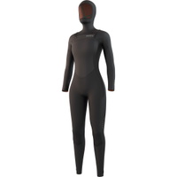 Dame Gem 6/ 4/3mm Chest Zip Våddragt Med Hætte